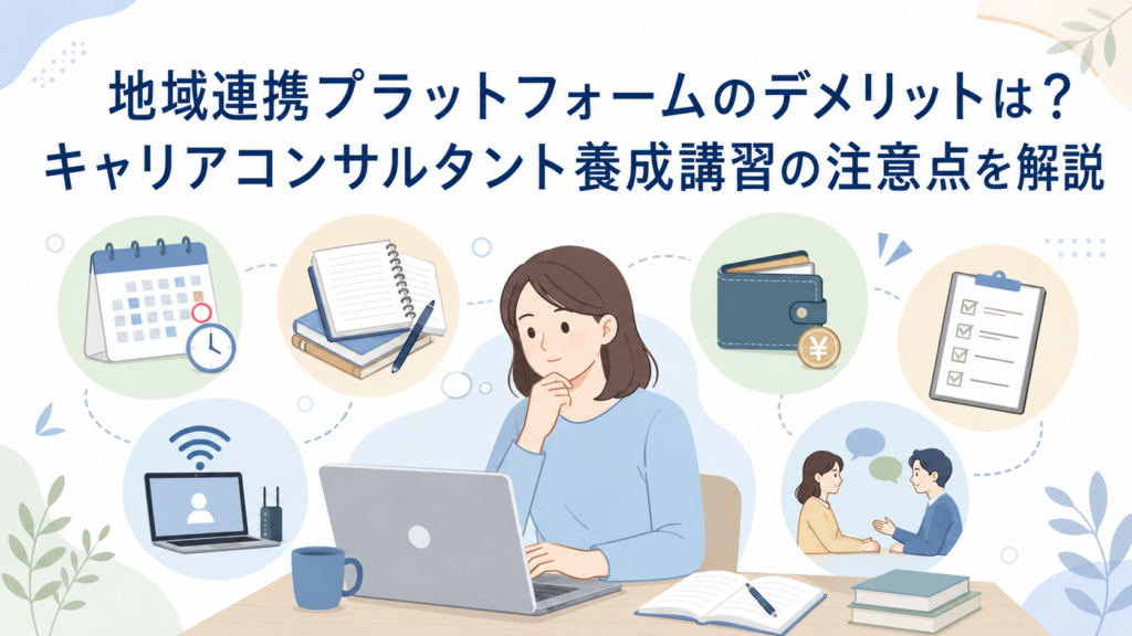 地域連携プラットフォームのデメリットは？キャリアコンサルタント養成講習の注意点を解説