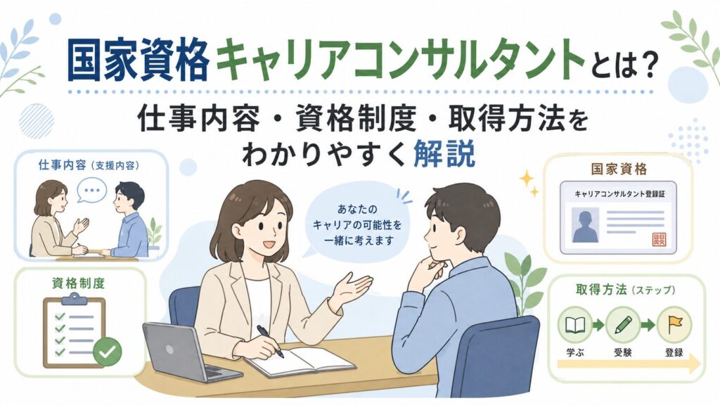 国家資格キャリアコンサルタントとは？仕事内容・資格制度・取得方法をわかりやすく解説