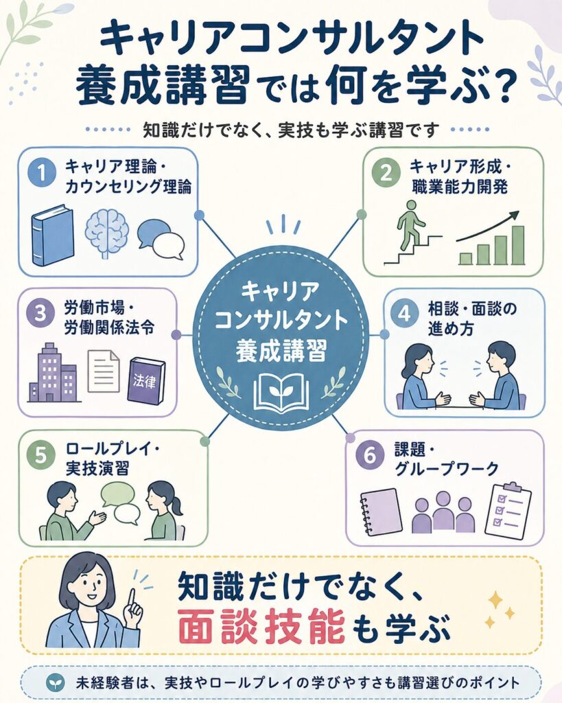 養成講習は試験問題の暗記だけではなく、知識と実技の両方を学ぶ